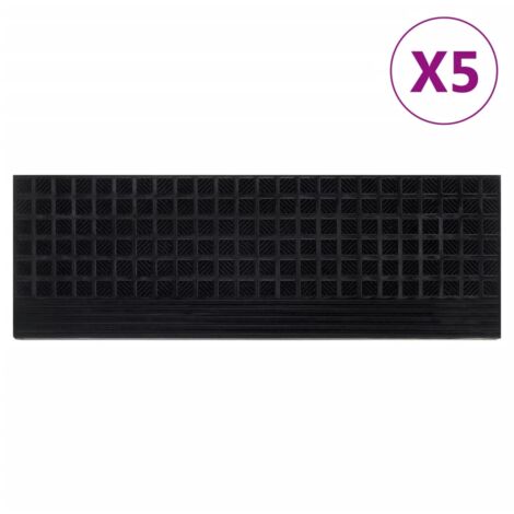 vidaXL Stair Treads 5 pcs 25x75 cm Rubber (1/5)
