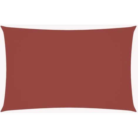 Voile de parasol tissu oxford rectangulaire 4x7 m terre cuite vidaXL