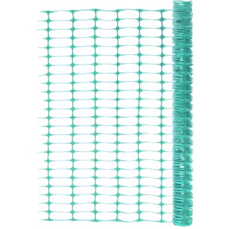 Vidaxl – Clôture de jardin 30 m en PEHD vert – Grillage souple 100 x 40 mm – Flexible et durable pour chantiers et événements extérieurs