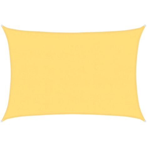 Voile d'ombrage 160 g/m² Beige 5x7 m PEHD vidaXL785527