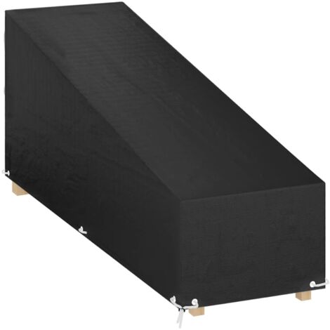 vidaXL Sunlounger Cover 12 Eyelets 200x65x35/60 cm Polyethylene