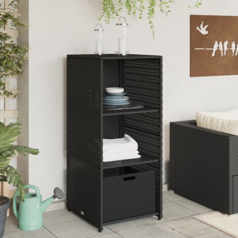 Armoire De Jardin Avec étagère, Rangement, Marron, VidaXL, Meuble Pour Extérieur