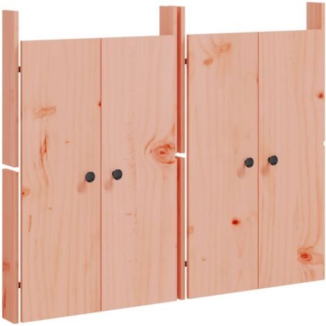 Portes de cuisine d'extérieur 2 pcs bois massif douglas