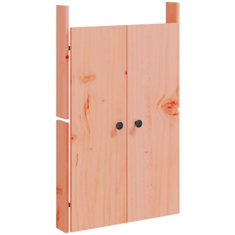 Portes de cuisine d'extérieur 2 pcs bois massif douglas