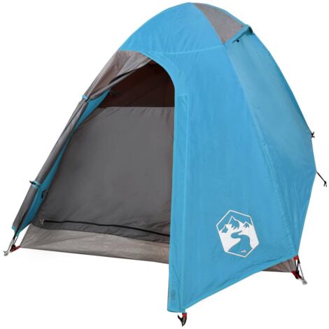 Tente De Camping 2 Places - Dôme 1.5kg - Imperméable Polyester 185T - Double Entrée - Sac Inclus - Vert Olive