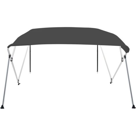 Auvent bimini à 4 arceaux Anthracite 243x210x137 cm