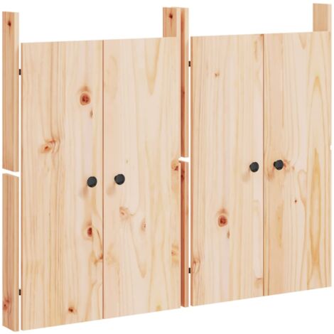 Portes de cuisine d'extérieur 2pcs 50x9x82cm bois de pin massif