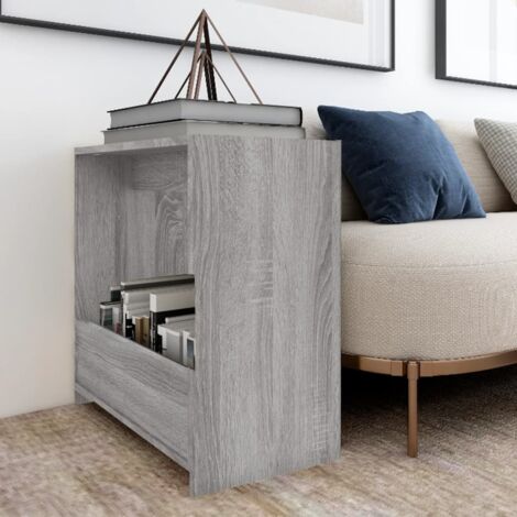 Table d'appoint Sonoma gris 50x26x50 cm Bois d'ingénierie vidaXL