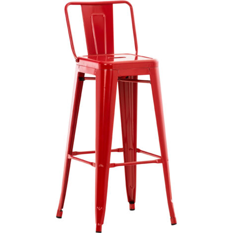 Tabouret de maçon rouge