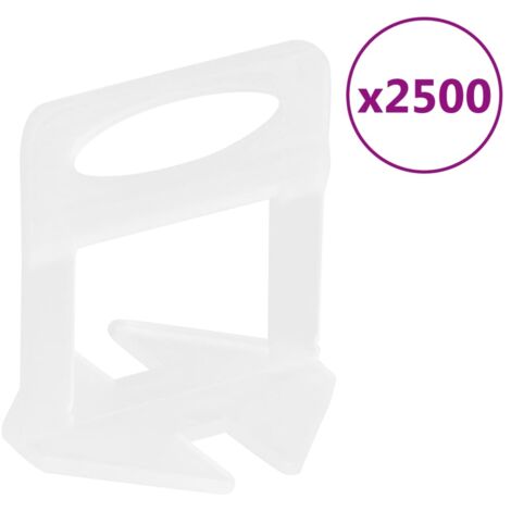 vidaXL Tile Levelling Clips 2500 pcs 1 mm