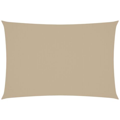 Voile de parasol Tissu Oxford rectangulaire 3x5 m Beige vidaXL