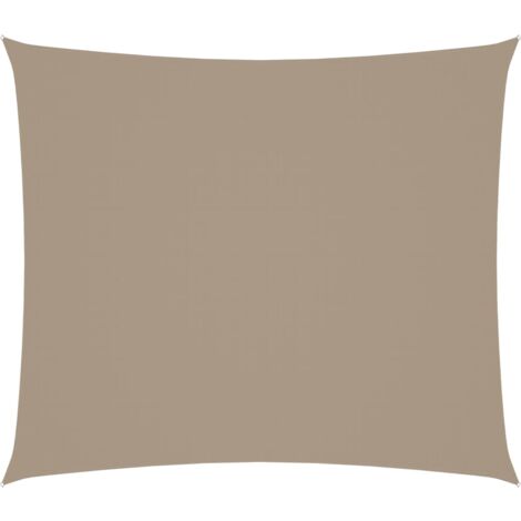Voile de parasol tissu oxford rectangulaire 2x2,5 m taupe vidaXL
