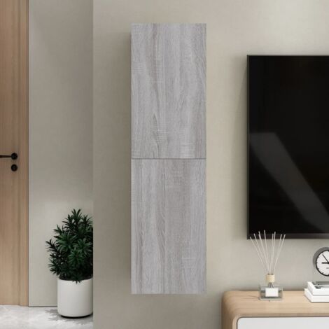 vidaXL Wall-mounted TV Cabinet Grey Sonoma 30,5x30x110 cm