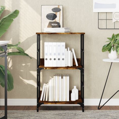 Bibliothèque chêne fumé 50x33x82 cm bois d'ingénierie vidaXL