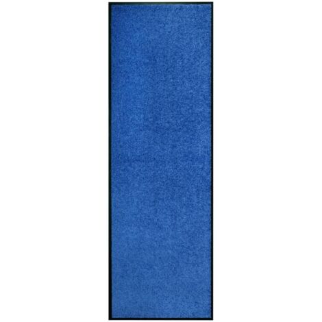Paillasson lavable Bleu 60x180 cm vidaXL