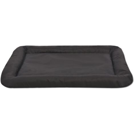 Vidaxl – Matelas pour chiens taille L noir – Tissu Oxford enduit PU – Dimensions 67 x 43 cm – Dessous antidérapant et hydrofuge