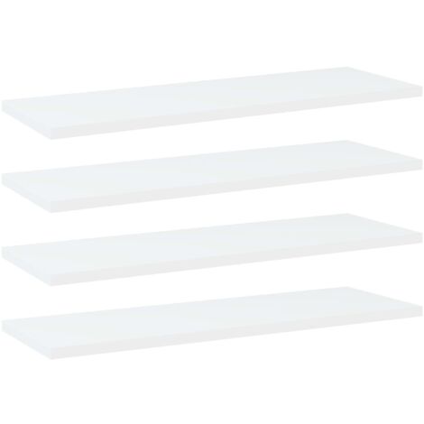 vidaXL Panneaux de bibliothèque 4 pcs blanc bois d’ingénierie