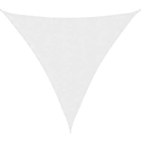 Voile de parasol tissu oxford triangulaire 3x3x3 m blanc vidaXL (1/10)