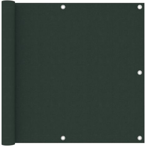 Écran de balcon Vert foncé 90x300 cm Tissu Oxford vidaXL
