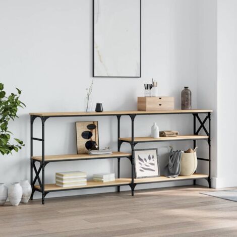 vidaXL Console Table Sonoma Oak 180x29x76,5 cm Engineered Wood (1/5)