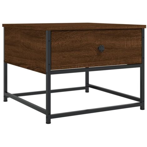 vidaXL Coffee Table Brown Oak 51x51x40 cm Engineered Wood (1/5)