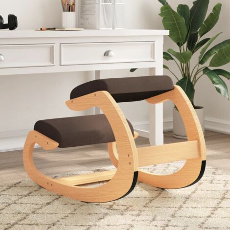 vidaXL Chaise assis-genoux marron 55x84x55 cm contreplaqué de bouleau (1/5)