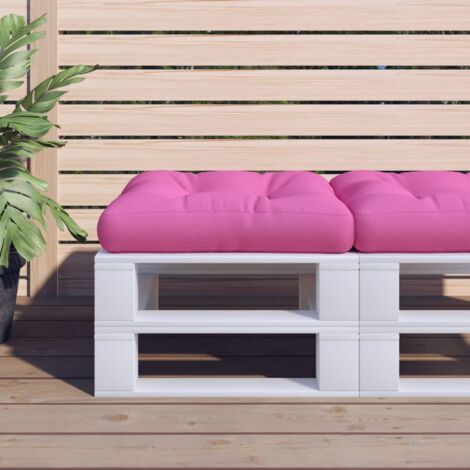 Coussin de palette rose 58x58x10 cm tissu oxford vidaXL