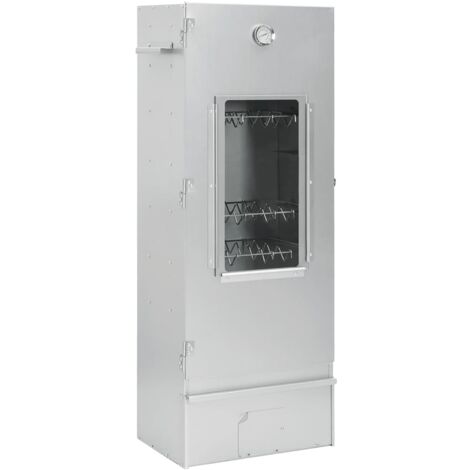 Vidaxl – Fumoir à viande avec générateur de fumée froide – Acier galvanisé – Grand espace de fumage – Thermomètre intégré – Pour barbecue extérieur