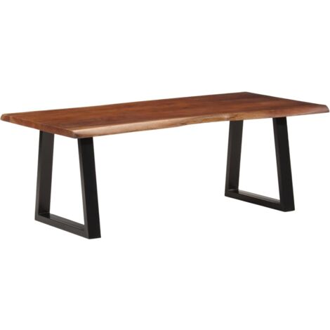 vidaXL Coffee Table Honey Brown 110x55x40 cm Solid Wood Acacia (1/5)