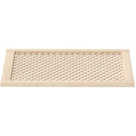Portes d'armoires en treillis 2 pcs 59,5x99 cm pin massif