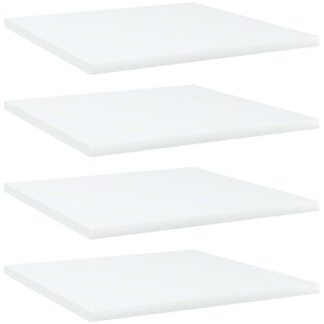 Vidaxl – Panneaux de bibliothèque 4 pcs 40x40x1,5 cm – Aggloméré blanc facile à nettoyer – Rangement supplémentaire pour espaces restreints - vidaXL371151 (1/5)
