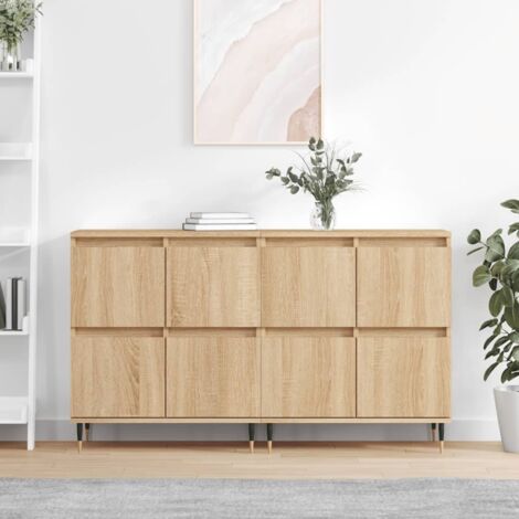 Buffets 2 pcs chêne sonoma bois d'ingénierie vidaXL