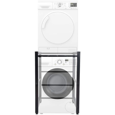 CLP – Étagère pour machine à laver – Construction métallique robuste – Capacité 300 kg – Dimensions 105x75x62 cm – Pieds réglables en plastique