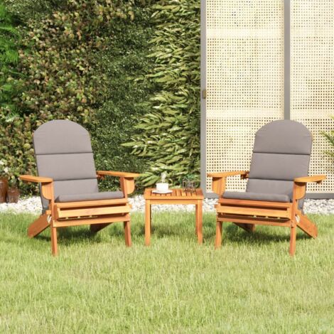 Ensemble de salon de jardin Adirondack 3 pcs bois acacia solide vidaXL (1/6)