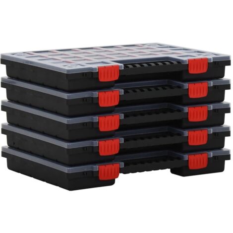 vidaXL Assortment Boxes 5 pcs 40x30x5 cm Polypropylene (1/5)