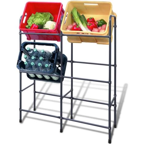 Étagère pour 6 caisses en acier vidaXL (1/5)
