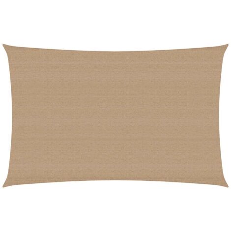 Voile d'ombrage 160 g/m² Taupe 3x5 m PEHD vidaXL