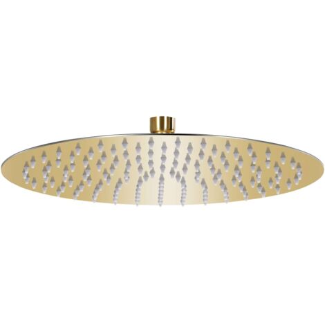 vidaXL Rain Shower Head Stainless Steel 30 cm Round Gold
