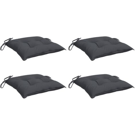 vidaXL Chair Cushions 4 pcs Anthracite 50x50x7 cm Oxford Fabric