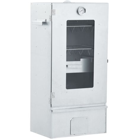 Vidaxl – Fumoir à four à BBQ générateur de fumée froide – Acier galvanisé – Grand espace de fumage – Thermomètre intégré pour cuisson précise (1/6)