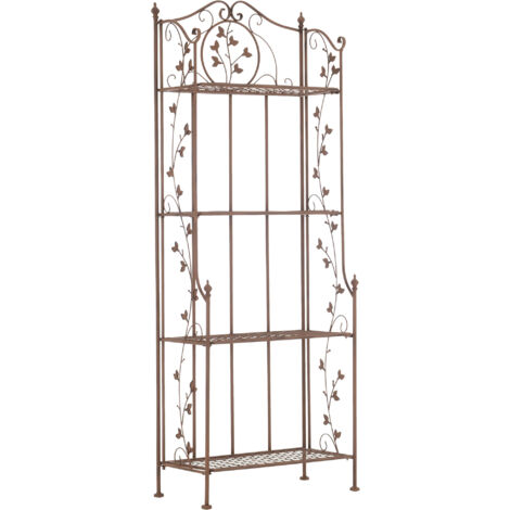 Etagère en fer forgé Arona Marron antique