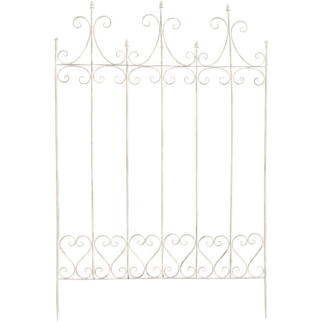 Calandre pour les plantes d'escalade en fer blanc antique remplie (1/6)
