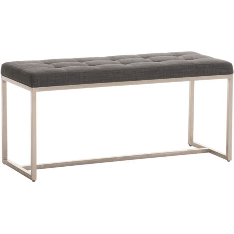 Banquette BARCI 100x40 Tissu Gris foncé (1/5)