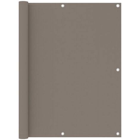 Écran de balcon Taupe 120x600 cm Tissu Oxford vidaXL