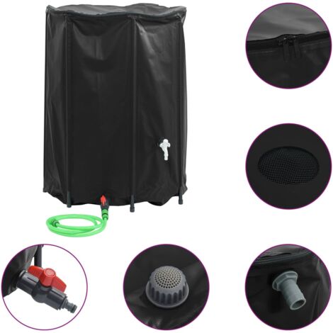 Réservoir d'eau avec robinet pliable 1350 L PVC vidaXL