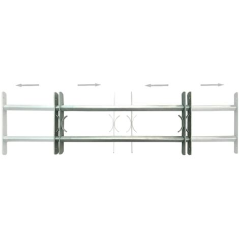 Grilles réglables de sécurité de fenêtres 2 pcs 1000-1500 mm