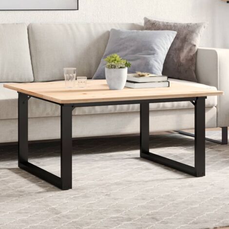 Pieds de table basse cadre en O 70x60x43 cm acier vidaXL (1/6)