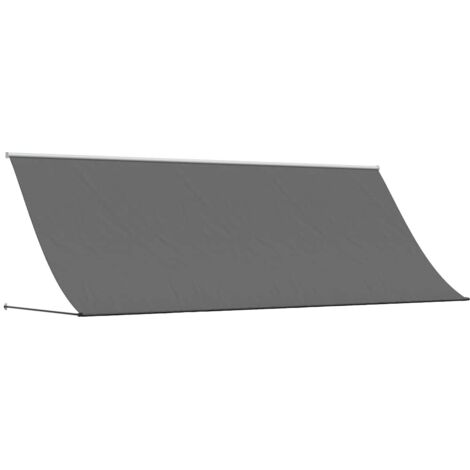 Auvent rétractable anthracite 350x150 m tissu et acier vidaXL