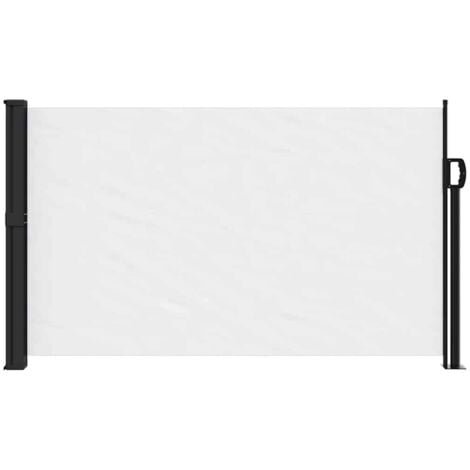Auvent latéral rétractable blanc 120x300 cm