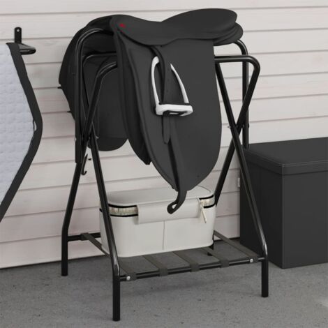 Porte Selle PORTE-SELLE PLIABLE MURAL Noir Fer VidaXL EUR 26,99 - FR Support De Selle Porte Selle Cheval